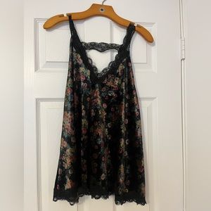 Floral Velvet Tank